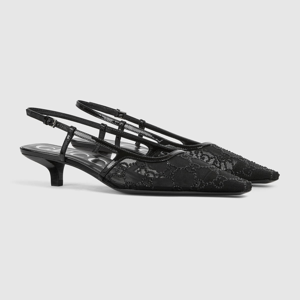 Gucci Women’s GG crystal slingback pump - Image 7